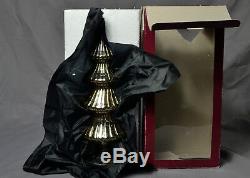 GOLD FINISH MERCURY GLASS CHRISTMAS HOLIDAY TREE With STAR TOP & GARLAND 11.5