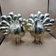 Galvanized Gold Metal Turkey Handcrafted In India Thanksgiving Fall Decor Luxury