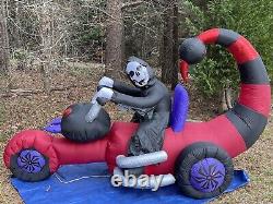 Gemmy 8' Animated Reaper SCORPION Bike Halloween Prototype inflatable Airblown