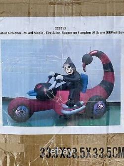 Gemmy 8' Animated Reaper SCORPION Bike Halloween Prototype inflatable Airblown