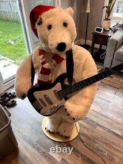 Gemmy Animated Singing Dancing Polar Bear Christmas 4ft Decoration(EXTREME RARE)