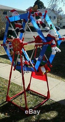 Gemmy Christmas 7' Ferris Wheel Large Light Up Outdoor Holiday Display