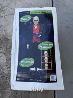 Gemmy Ind. Edwardian Butler Halloween Life-size 2004 6' With Original Box Unused