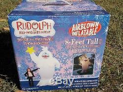 Gemmy Inflatable Christmas 8FT Bumble Abominable Snowmonster Snowman Rudolph NEW