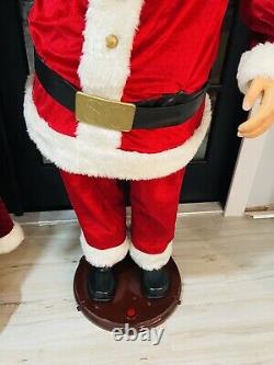 Gemmy Life Size Animated Singing Dancing Mr Claus Santa Karaoke with Mic! WORKS