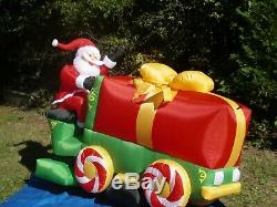 Gemmy Prototype 8' Santa Zamboni Christmas Present Lighted Airblown Inflatable