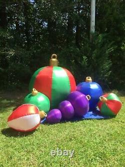 Gemmy Prototype GIANT 10 Christmas Ornaments Lighted Airblown Inflatable