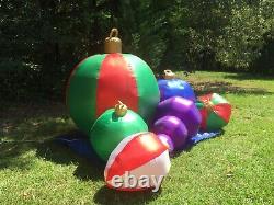 Gemmy Prototype GIANT 10 Christmas Ornaments Lighted Airblown Inflatable