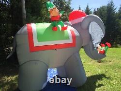 Gemmy Prototype GIANT 12 Elephant & Elves Christmas Lighted Airblown Inflatable