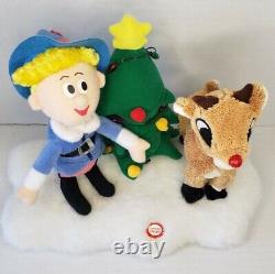 Gemmy Rudolph & Hermey Misfit Toys Animated Plush Pre-owned Rare