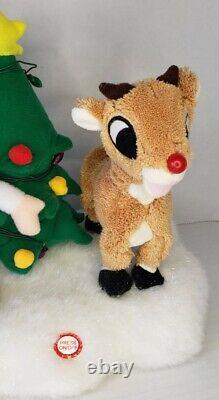 Gemmy Rudolph & Hermey Misfit Toys Animated Plush Pre-owned Rare