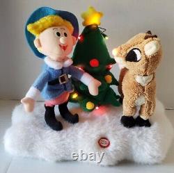 Gemmy Rudolph & Hermey Misfit Toys Animated Plush Pre-owned Rare