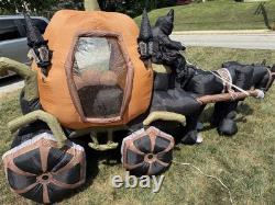 Gemmy Spirit Halloween Reaper Horse Carriage Hearse Airblown Inflatable 10ft Gemmy Spirit Halloween Reaper Horse Carriage Hearse Airblown Inflatable 10ft