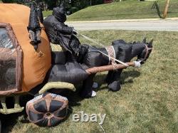 Gemmy Spirit Halloween Reaper Horse Carriage Hearse Airblown Inflatable 10ft Gemmy Spirit Halloween Reaper Horse Carriage Hearse Airblown Inflatable 10ft