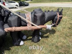 Gemmy Spirit Halloween Reaper Horse Carriage Hearse Airblown Inflatable 10ft Gemmy Spirit Halloween Reaper Horse Carriage Hearse Airblown Inflatable 10ft