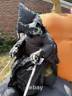 Gemmy Spirit Halloween Reaper Horse Carriage Hearse Airblown Inflatable 10ft Gemmy Spirit Halloween Reaper Horse Carriage Hearse Airblown Inflatable 10ft