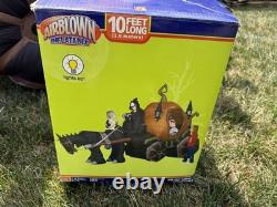 Gemmy Spirit Halloween Reaper Horse Carriage Hearse Airblown Inflatable 10ft Gemmy Spirit Halloween Reaper Horse Carriage Hearse Airblown Inflatable 10ft