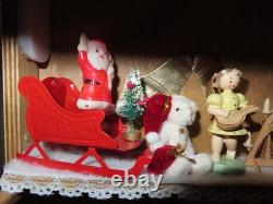 German Christmas Market Stall Diorama Artisan Doll House Size Miniature OOAK