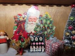 German Christmas Market Stall Diorama Artisan Doll House Size Miniature OOAK