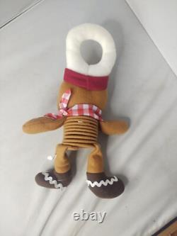 Gingerbread Boy Chef Doll Door Knob Hanger Plush Figure Holiday Christmas Decor