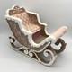 Gingerbread Santa's Sleigh Pink & Brown Large New