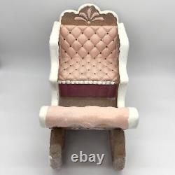Gingerbread Santa's Sleigh Pink & Brown Large NEW