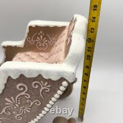 Gingerbread Santa's Sleigh Pink & Brown Large NEW