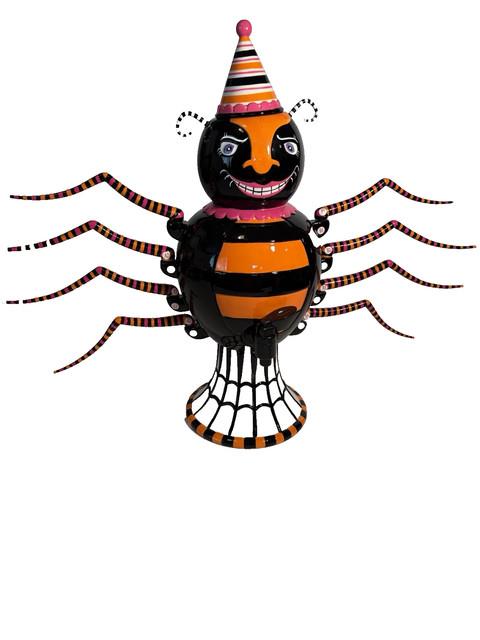 Glitterville Dept 56 Halloween Spider Beverage Dispenser Including Votives Withbox