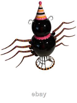 Glitterville Dept 56 Halloween Spider Beverage Dispenser Including Votives withBox