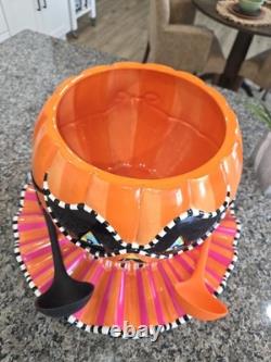 Glitterville Punchie Punch Bowl Jack-o-lantern Halloween Pumpkin Department 56 Glitterville Punchie Punch Bowl Jack-o-lantern Halloween Pumpkin Department 56