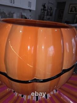 Glitterville Punchie Punch Bowl Jack-o-lantern Halloween Pumpkin Department 56 Glitterville Punchie Punch Bowl Jack-o-lantern Halloween Pumpkin Department 56