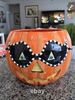 Glitterville Punchie Punch Bowl Jack-o-lantern Halloween Pumpkin Department 56 Glitterville Punchie Punch Bowl Jack-o-lantern Halloween Pumpkin Department 56