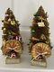 Glitterville Studios Stephen Brown Pair Of Bottle Brush Christmas Trees