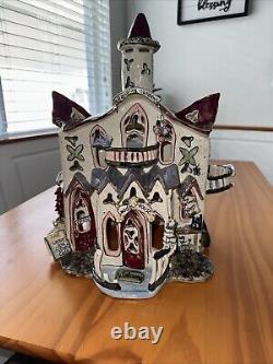 God's House By Blue Sky Clayworks Heather Goldminc Tea Light Candle Holder Rare