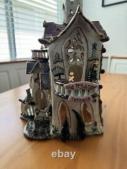 God's House By Blue Sky Clayworks Heather Goldminc Tea Light Candle Holder Rare