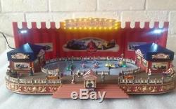 Gold Label BUMP AND GO World's Fair Animated Race Cars + Box Mr. Christmas