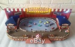 Gold Label BUMP AND GO World's Fair Animated Race Cars + Box Mr. Christmas