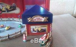 Gold Label BUMP AND GO World's Fair Animated Race Cars + Box Mr. Christmas