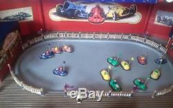 Gold Label BUMP AND GO World's Fair Animated Race Cars + Box Mr. Christmas