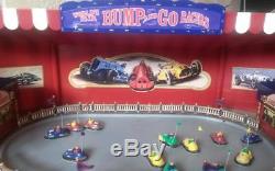 Gold Label BUMP AND GO World's Fair Animated Race Cars + Box Mr. Christmas