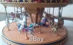 Gold Label HORSE CAROUSEL World's Fair Animated Musical Mr. Christmas Worlds