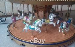 Gold Label HORSE CAROUSEL World's Fair Animated Musical Mr. Christmas Worlds