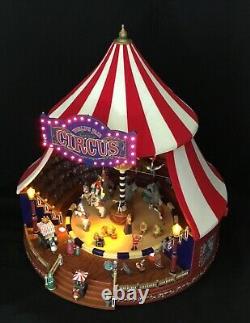 Gold Label Mr. Christmas Worlds Fair Circus Big Top carousel music lights