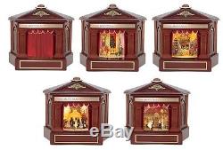 Gold Label Nutcracker Suite Animated Wooden-House Music Box