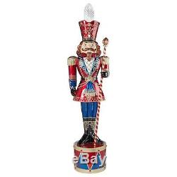Grand Scale 6' LED Lighted Band Leader Nutcracker Soldier Christmas Lawn Decor
