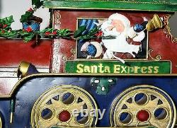 Grandeur Noel 2002 Collector's Edition Santa Express Train Tin Locomotive Engine