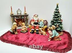 Grandeur Noel Porcelain Santa Scene Collector's Edition 2002 Christmas Decor