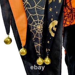 Grandin Road Bewitching Halloween Mantel Pennant Scarf Bells Bunting 74