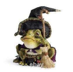 Grandin Road Katherine's Collection Witch Frog Tabletop Halloween Decor 9