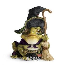 Grandin Road Katherine's Collection Witch Frog Tabletop Halloween Decor 9